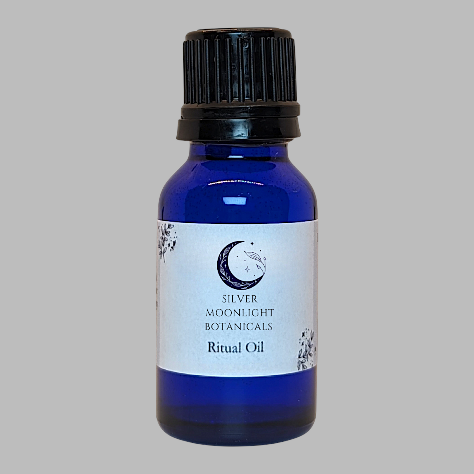 Essential Oil Ritual Oil blend in blue bottle